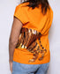 Wrap Around Tiger Tee Orange