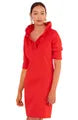 Gretchen ScottJersey Ruffneck Dress - Red Solid