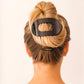Teleties Flat Round Hair Clip Black