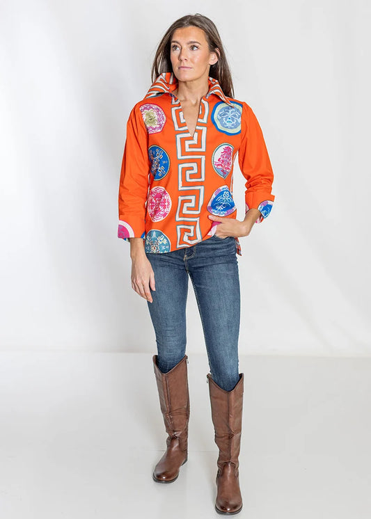 House of MBR Greek Revival Lana Relaxed Shirt