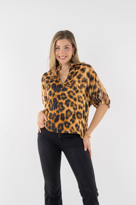 Emily McCarthy Poppy Top Leopard