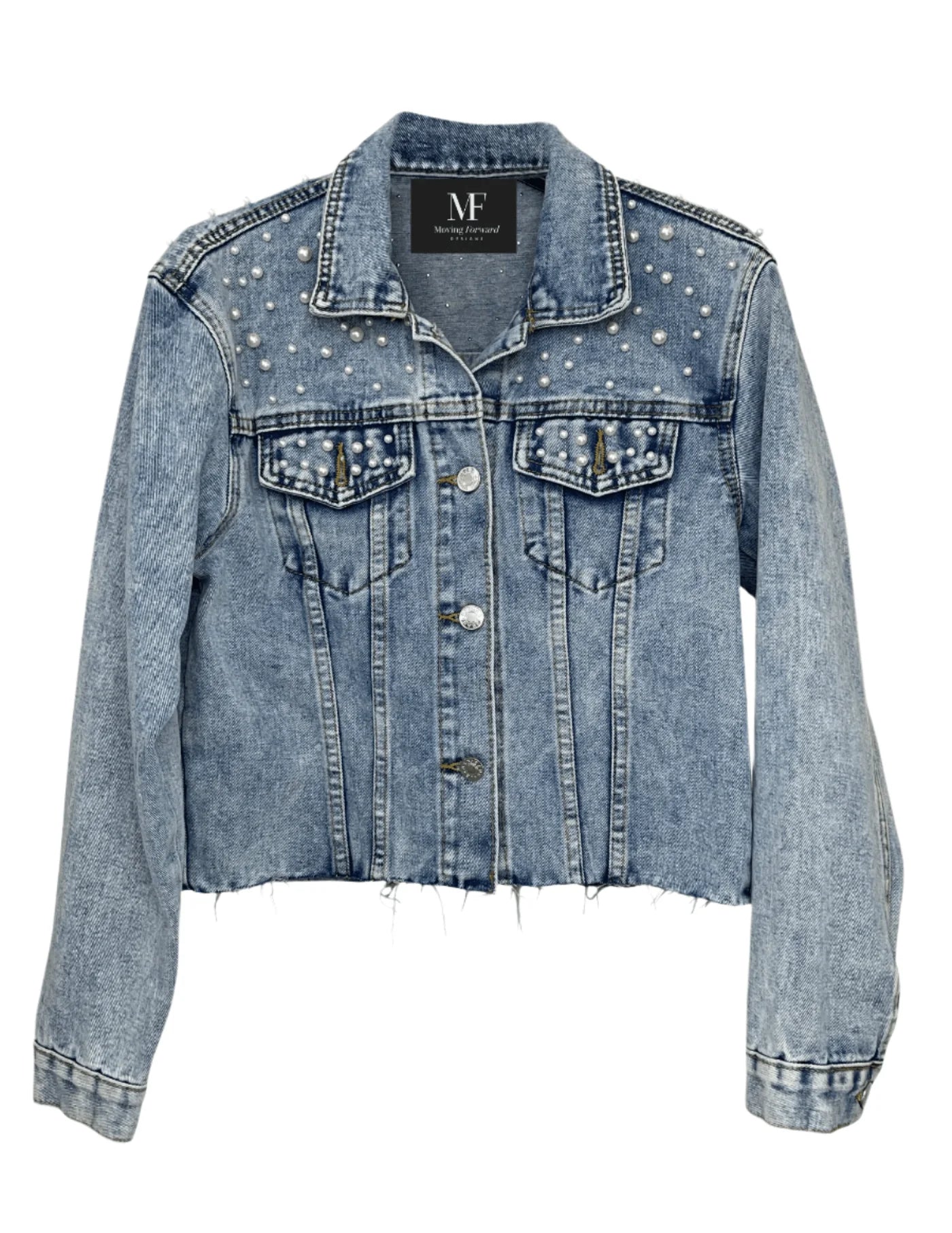 Clemson Paw Pearl Denim Jacket