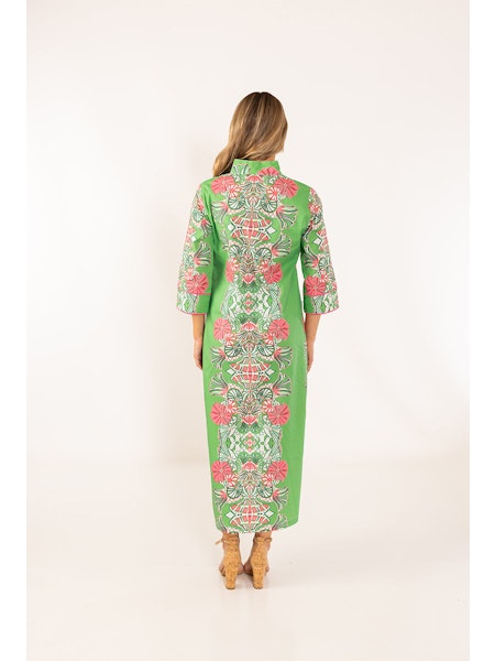 House of MBR Bouvier Long Dress Jade Garden