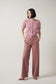 Lysse Ada Pull On Transeasonal Vegan Leather Trouser Antique Rose