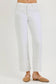 Risen Mid Rise Crop Wide Leg Wide Cuffed Pants