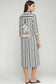 Vilagallo Striped Shirt Dress