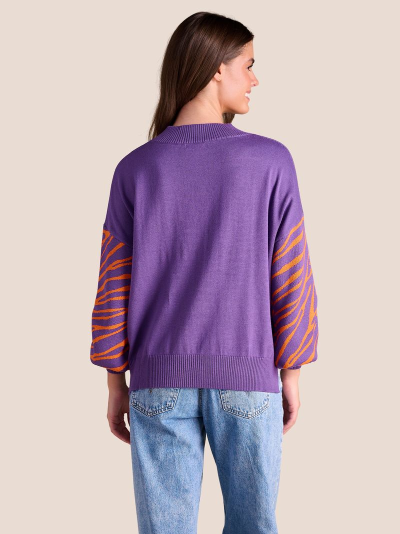 The Merit Mock Neck Sweater Clemson