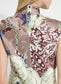 Lysse Flora Mock Neck Bias Cut Midi Dress Antique Garden