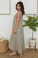 The Mocha Meadow Linen Maxi Dress