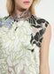 Lysse Flora Mock Neck Bias Cut Midi Dress Antique Garden