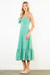 THML Large Bow Gingham Midi Dress