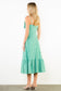 THML Large Bow Gingham Midi Dress