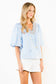 THML Puff Sleeve Sailboat Top