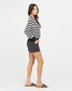 Spanx 4" Twill Short - Washed Black