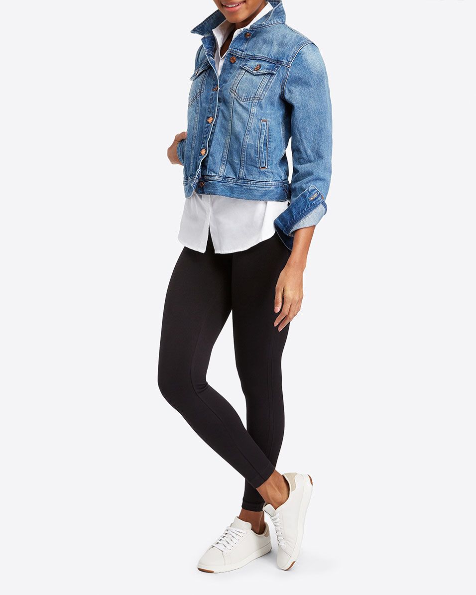 Spanx Look At Me Now Seamless Leggings in Very Black