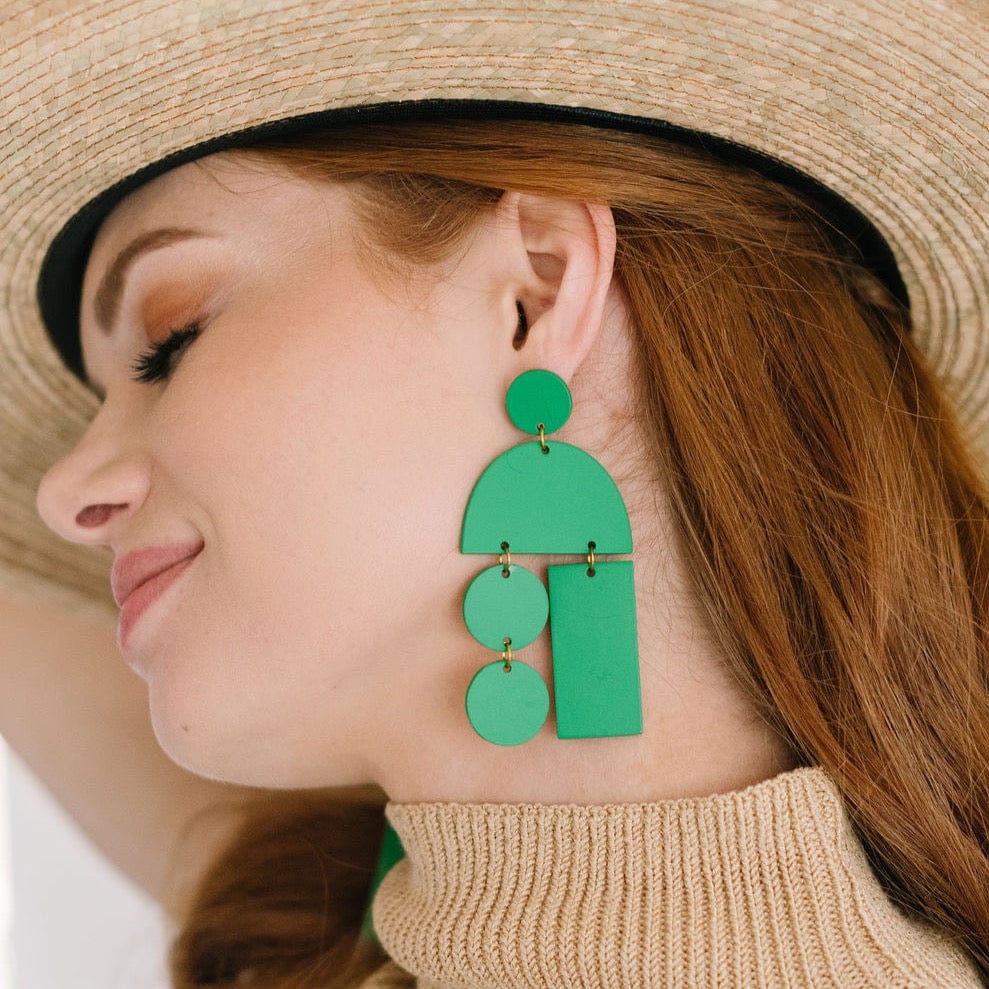 Sunshine Tienda Emerald Mobile Earrings